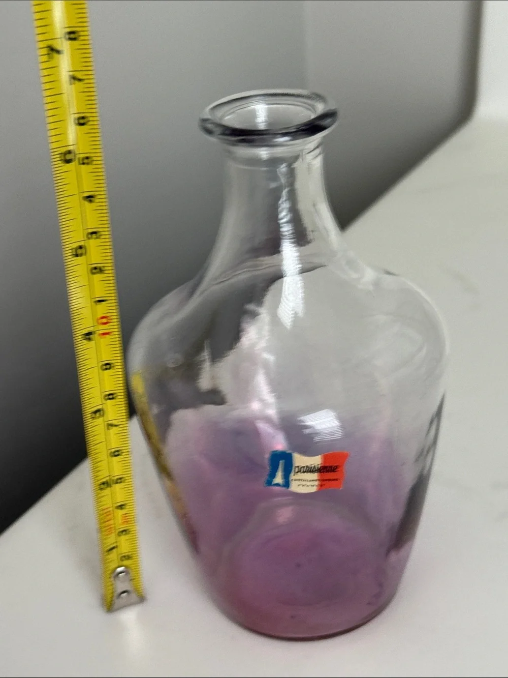 Vintage Cristalleries d’Arques Parisienne Amethyst Ombre Crystal Glass Carafe
